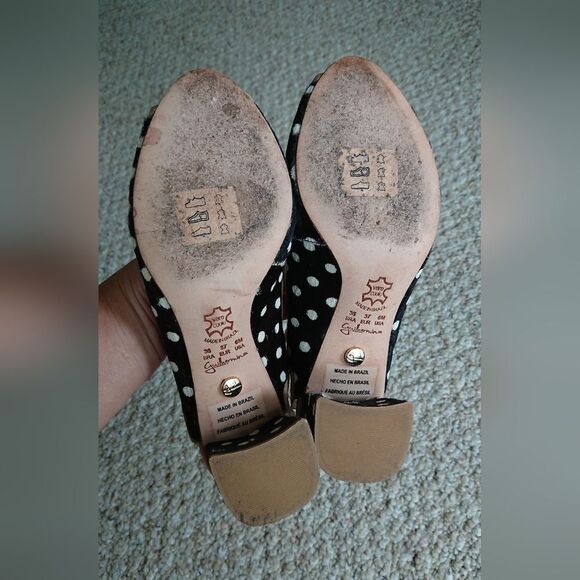 Anthropologie Guilhermina Rita Pony Hair Peep Toe heeled sandal size 6M - Picture 12 of 12